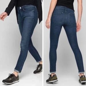 Athleta Pants Sculptek Skinny Dark Wash High Rise Jeans- size 2p